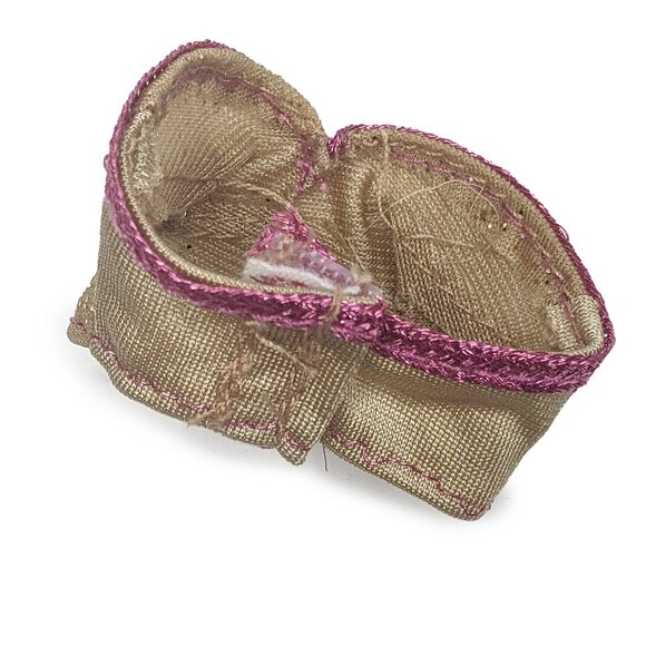 Barbie Glitter Bustier & Bra Top Gold Blue Fashionista Doll Clothing Collectible - Picture 5 of 5